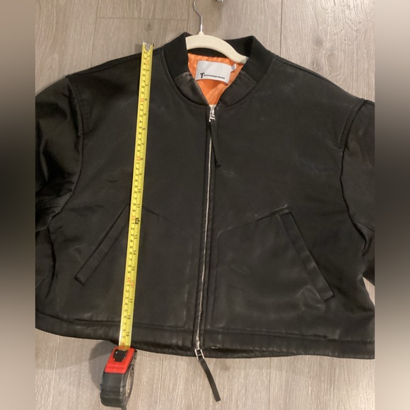 Super Stylish T by Alexander Wang cropped bomber jacket. Size M - Picture 5 of 10